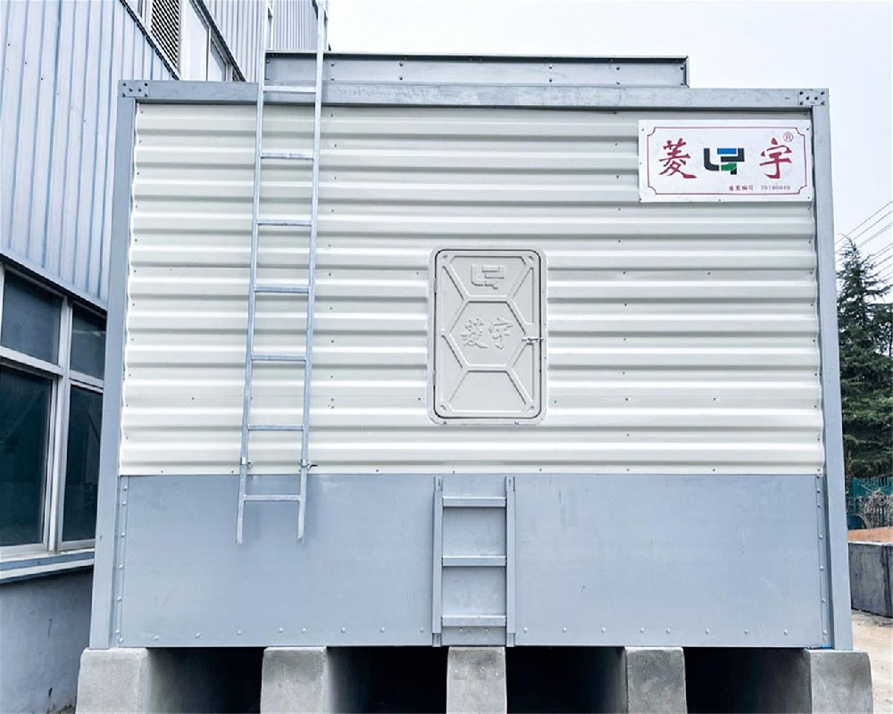 菱宇加高底盆的方形横流式冷却塔LYH--600T-G4项目工程案例
