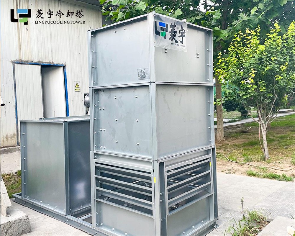 漯河10T闭式逆流冷却塔安装完成