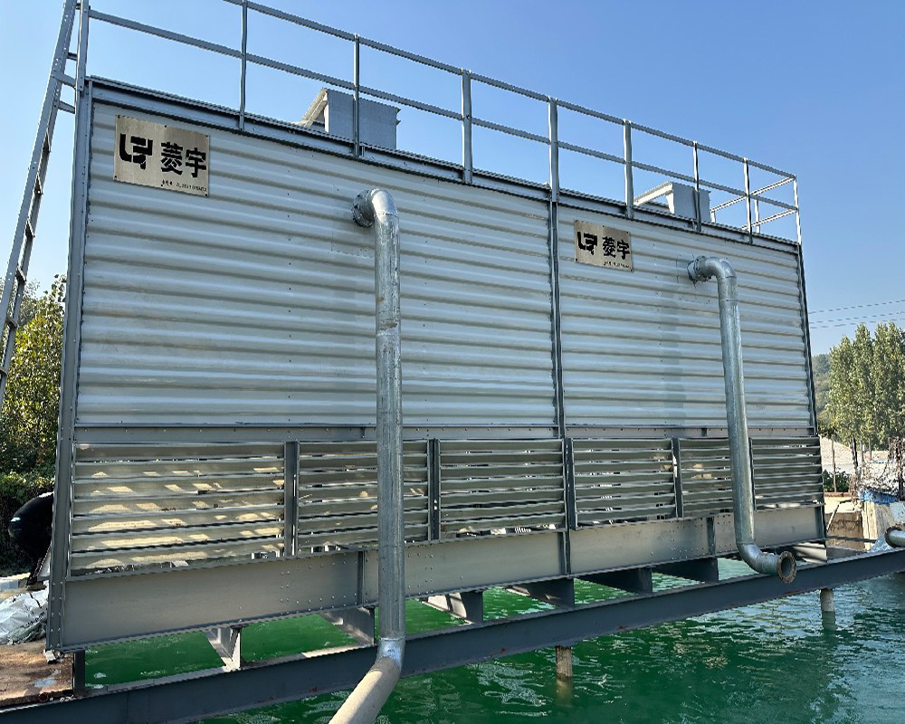 郑州方形逆流钣金冷却塔无底盆冷却塔